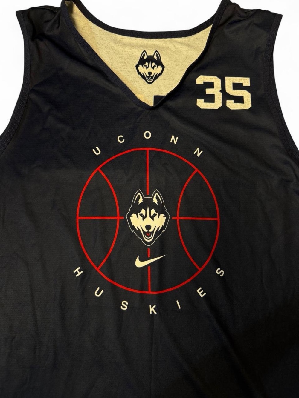 Authentic UConn Huskies Team-Issued Reversible Basketball Jersey  Nike - XL
